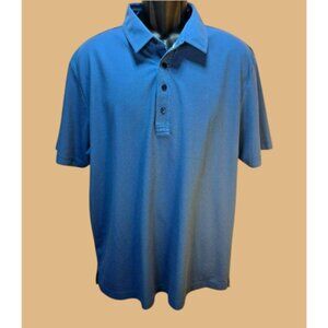 Travis Mathew Mens Blue Pima Cotton Blend XL Polo